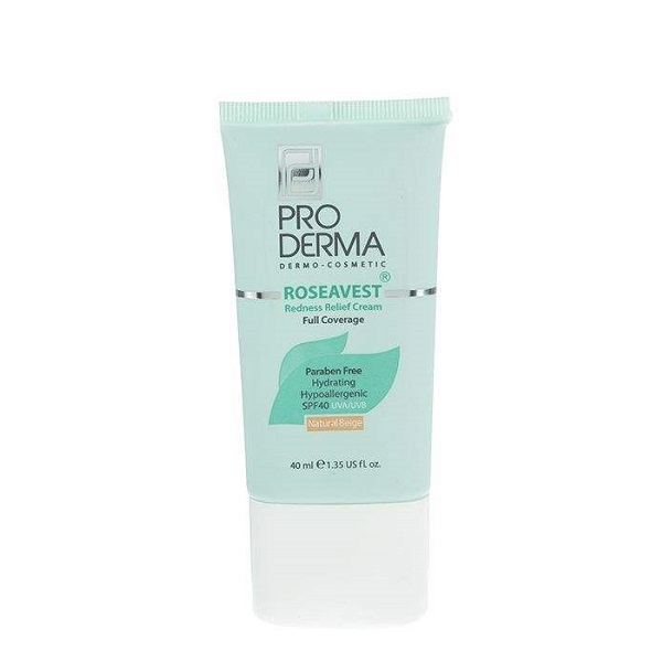 کرم پوشاننده و مرطوب کننده رنگی بژطبیعی پوست معمولی و حساس پرودرما